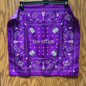 Purple Bandana with 'The Office' Design